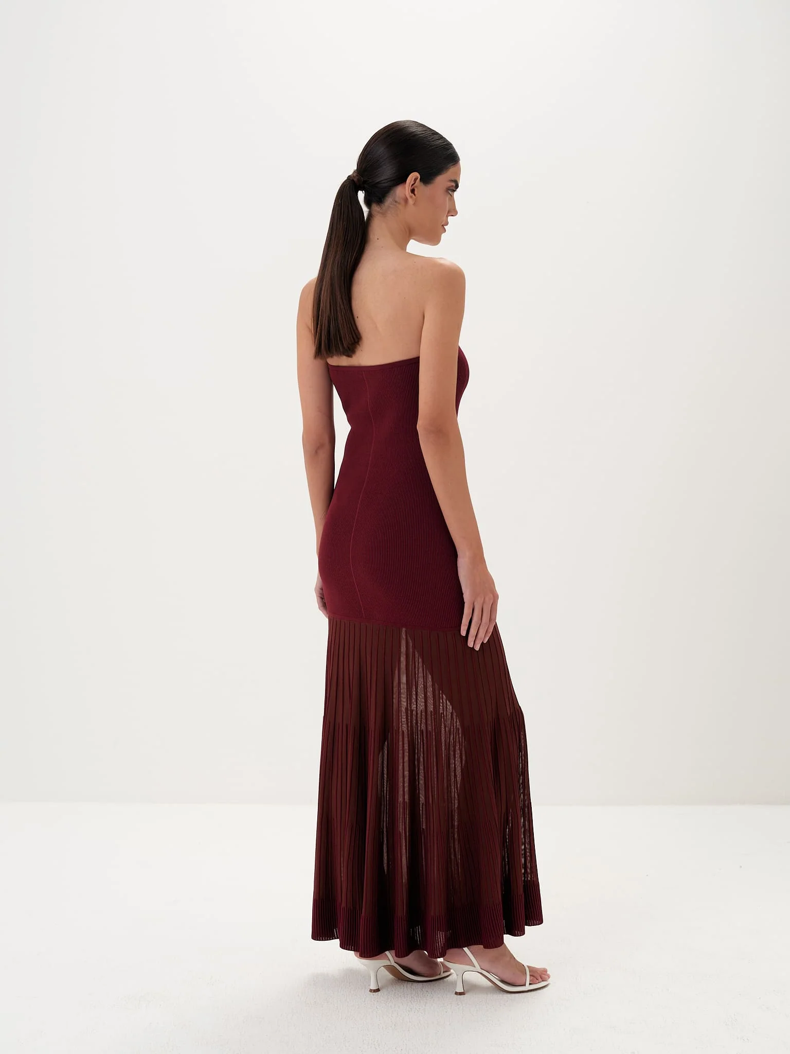 Celeste Scarf Gown in Viscose Knit - Image 14