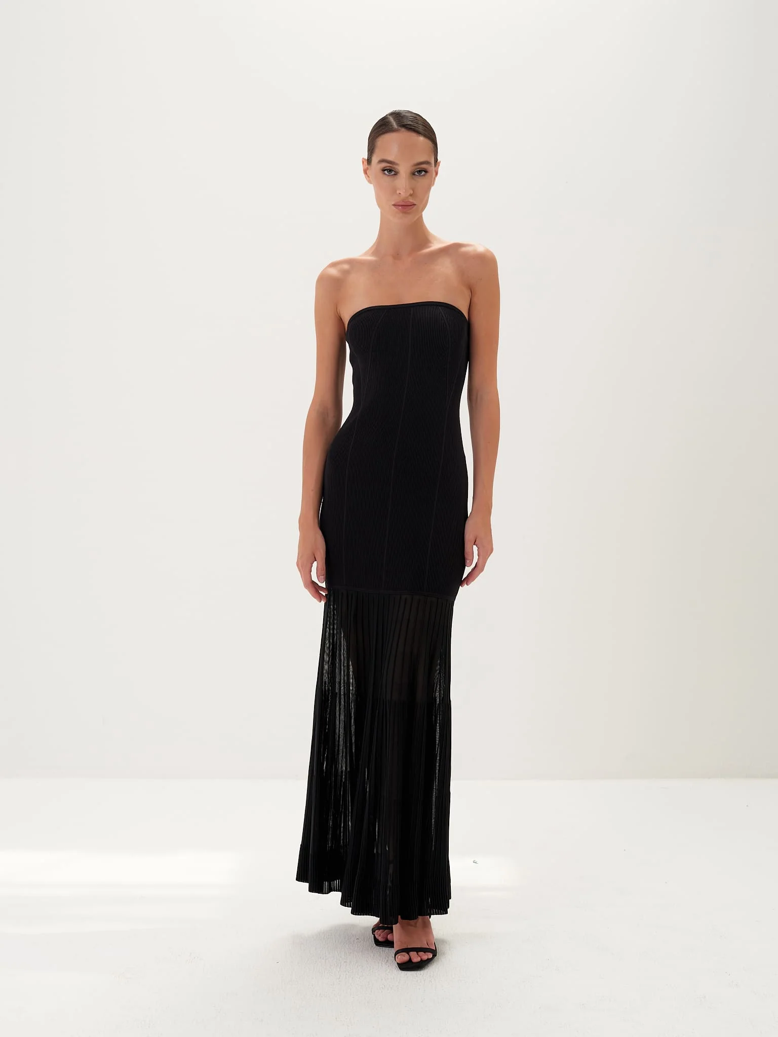 Celeste Scarf Gown in Viscose Knit - Image 9