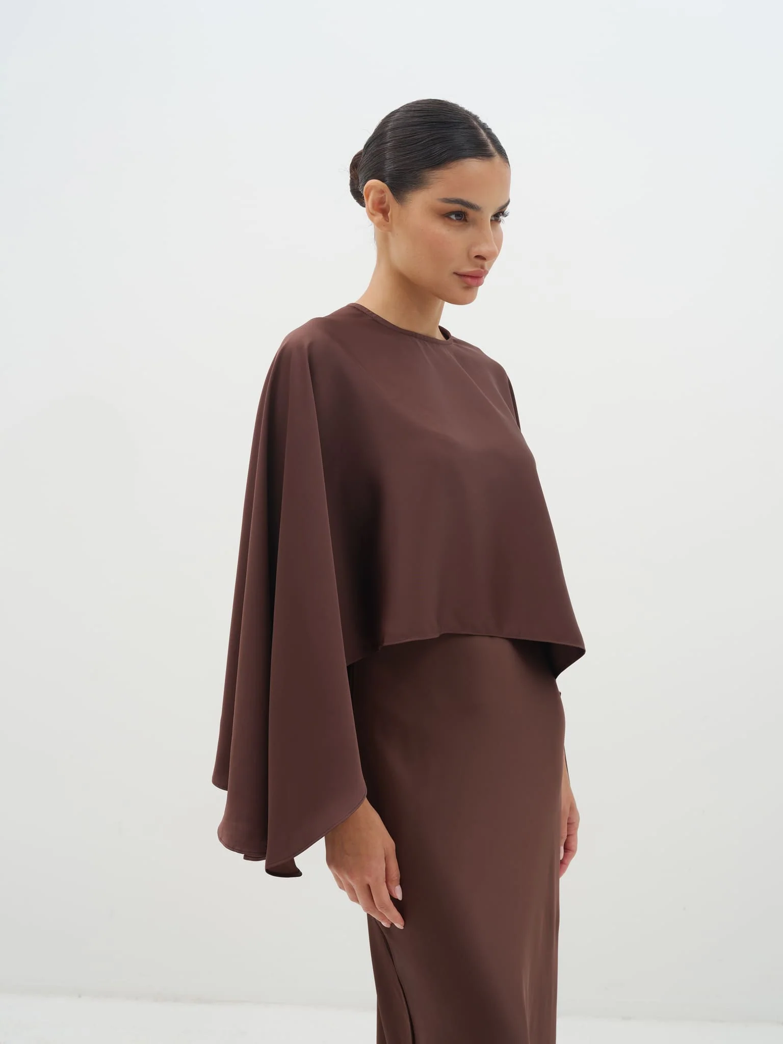 Elara Cape Top & Maxi Skirt Set - Image 4