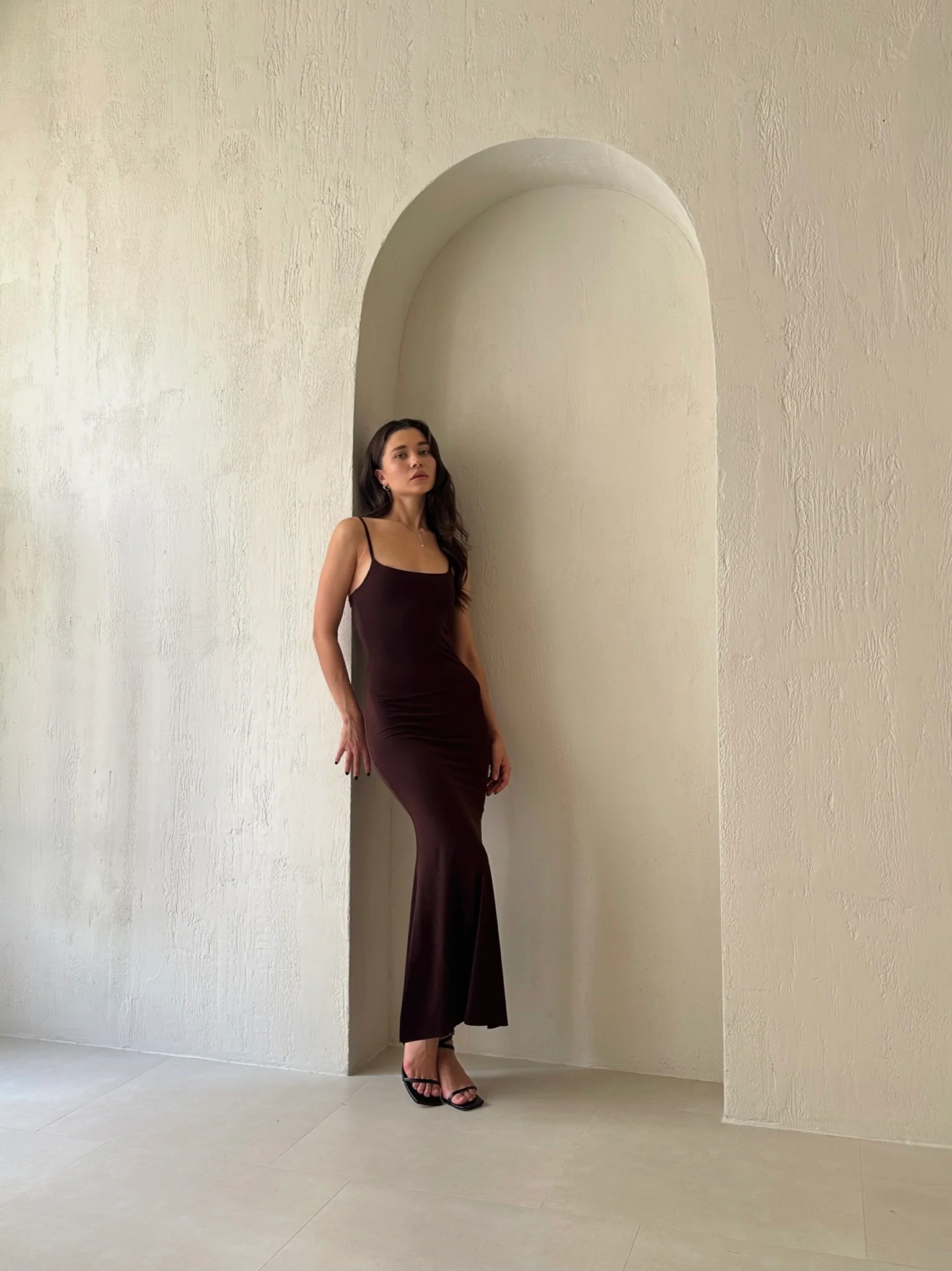Etta Fitted Slip Maxi Dress - Image 10
