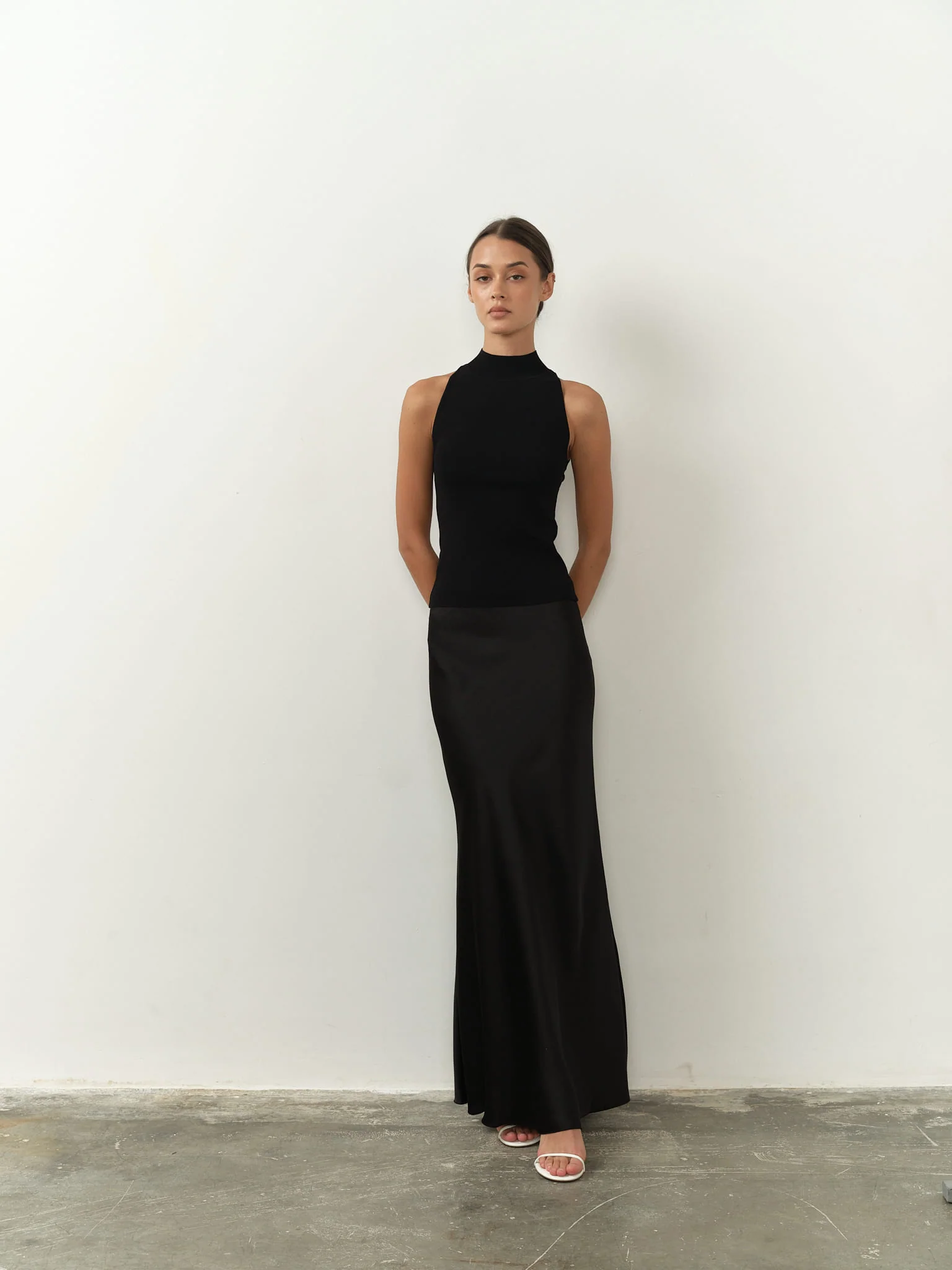 Maia High Neck Sleeveless Top - Image 3