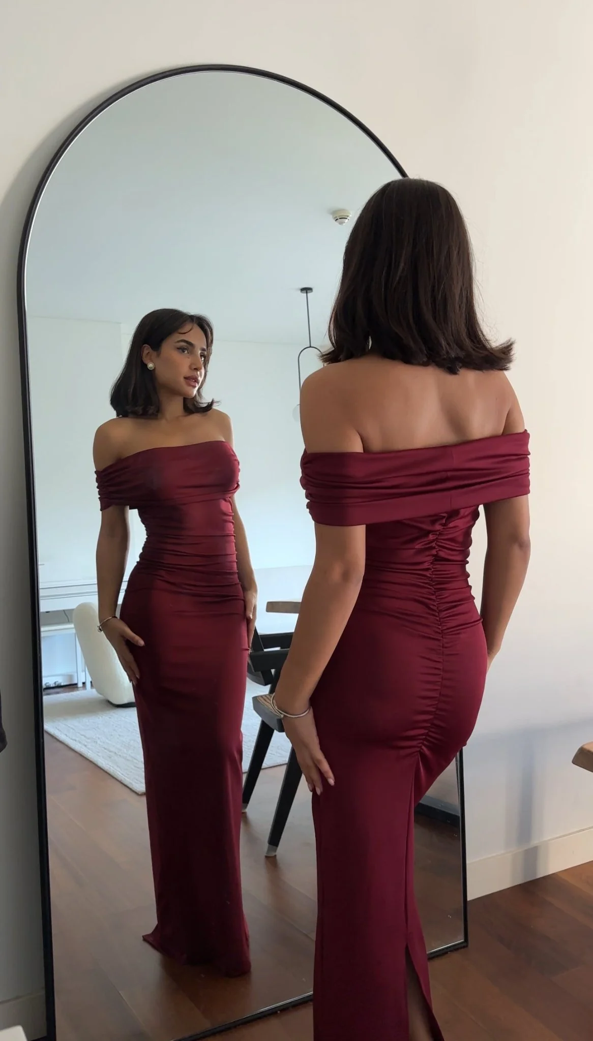 Scarlett Off-Shoulder Maxi Dress in Cotton - Image 5